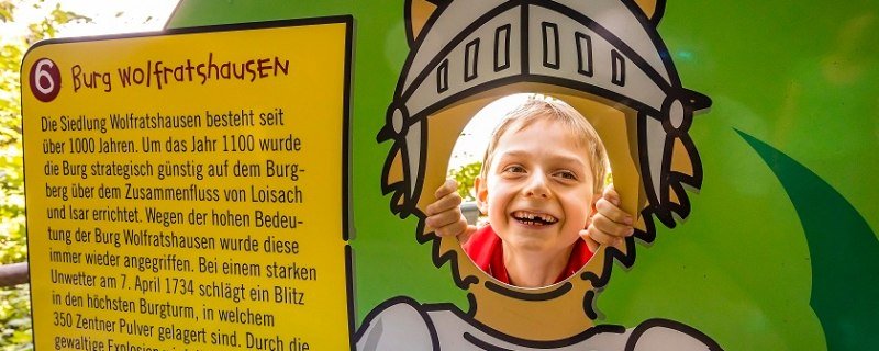 Kinder Flößerpfad Wolfratshausen, © Stadt Wolfratshausen Kinder Flößerpfad Wolfratshausen, © Stadt Wolfratshausen