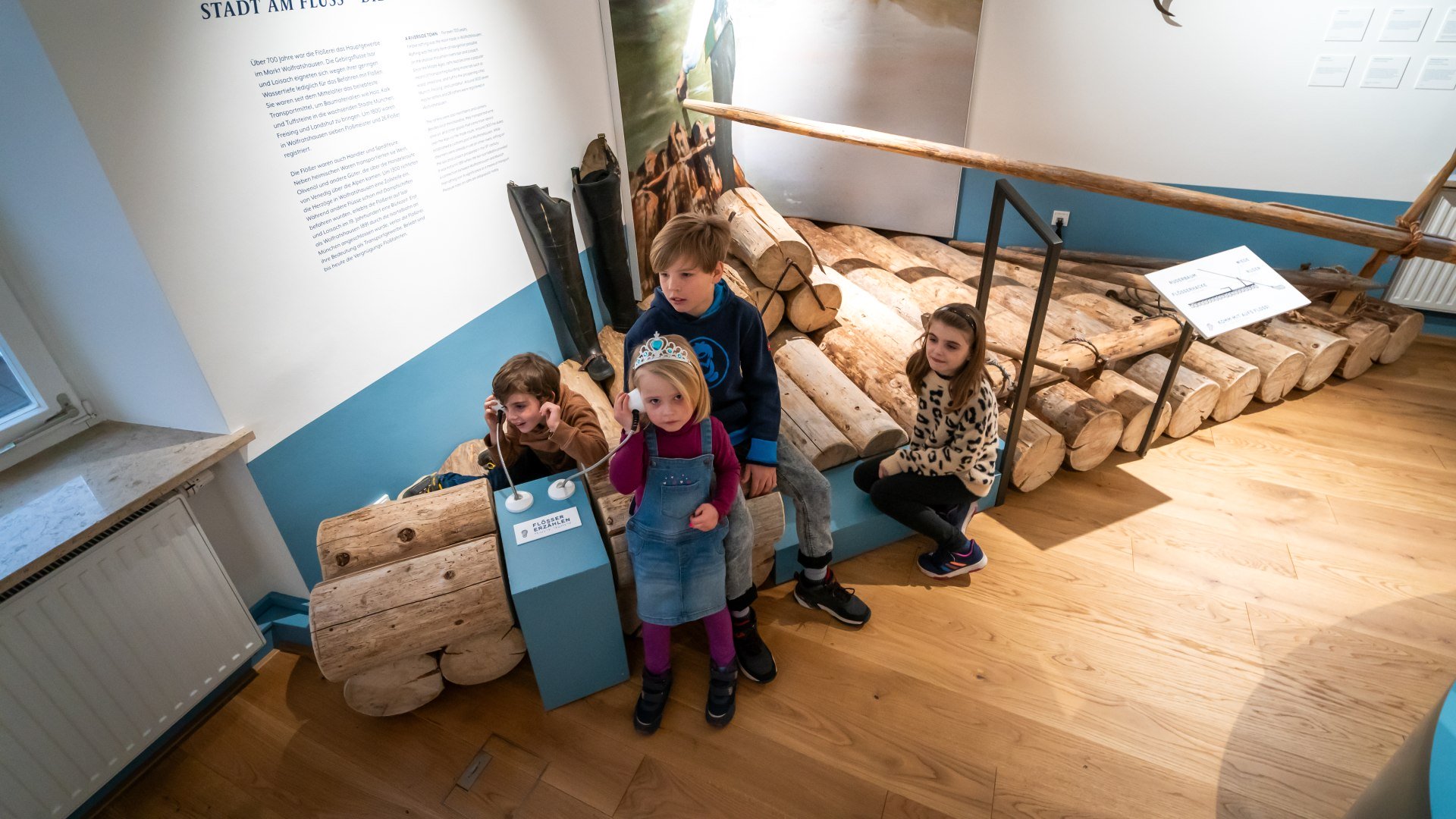 Besuch im Museum Wolfratshausen, Flößerei, Familienausflug, © Chris Weber Besuch im Museum Wolfratshausen, Flößerei, Familienausflug, © Chris Weber