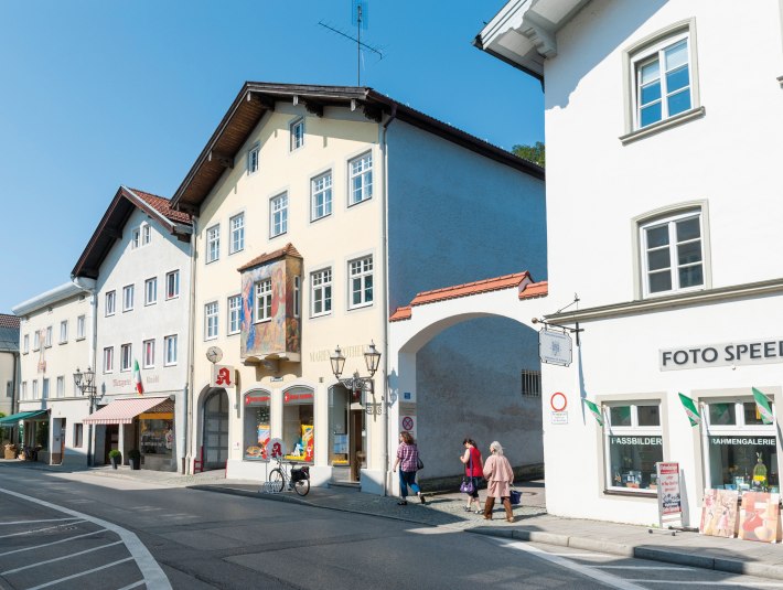 Die Innenstadt von Wolfratshausen
