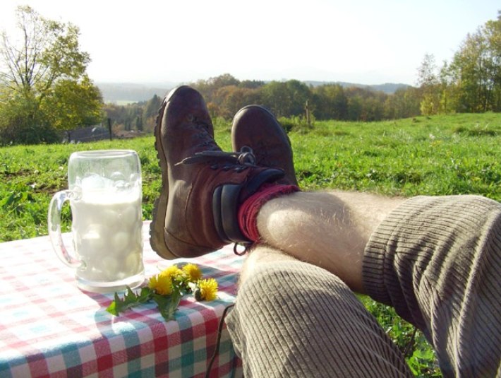 Eine Pause geh&ouml;rt zu jedem Ausflug dazu