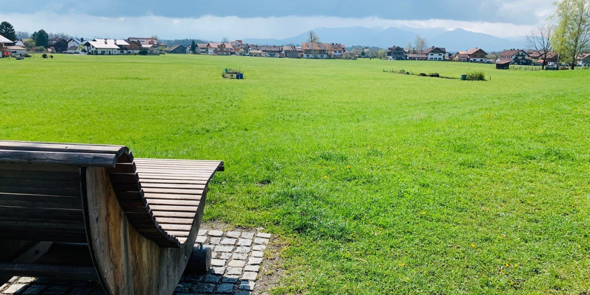 Blick auf Alpen und Beuerberg, &copy; Unbekannt