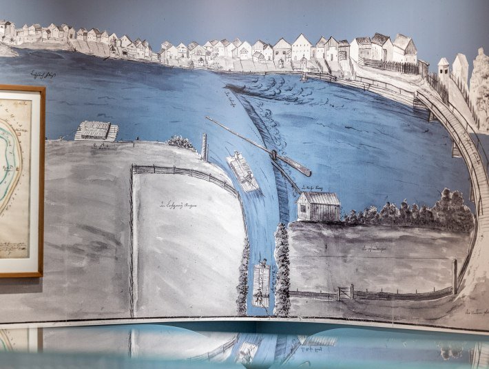 Das Gem&auml;lde mit dem Titel "Blaue Angst" im Museum, &copy; Stadt Wolfratshausen, Adrian Greiter