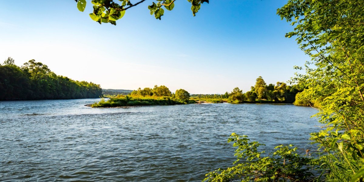 Zusammenfluss Isar und Loisach, &copy; Stadt Wolfratshausen