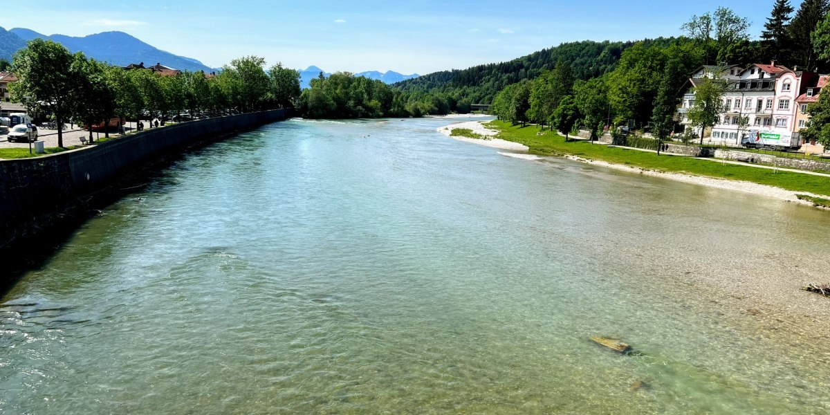 Blick auf die Isar in Bad Tölz, © Fakultät für Tourismus - Hochschule München - Digitales Marketing & Management
