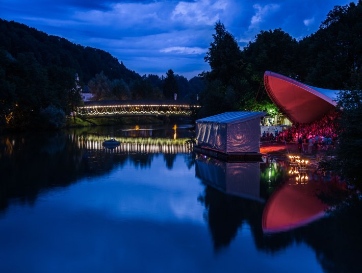 Das Fluss Festival an der Alten Floßlände, © Tom Hirschmann