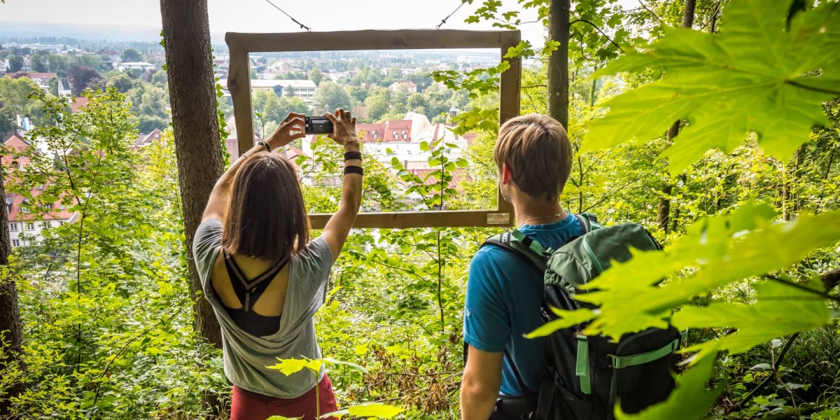 "Fotospot" Walderlebnislehrpfad Bergwald Wolfratshausen, &copy; Stadt Wolfratshausen