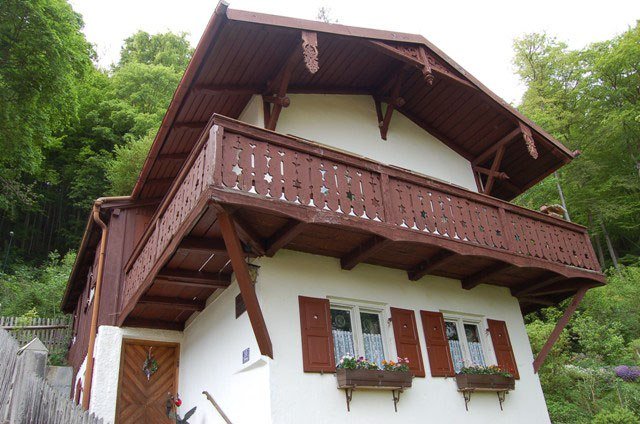 1897 lebte Rainer Maria Rilke in dieser Villa am Bergwald
