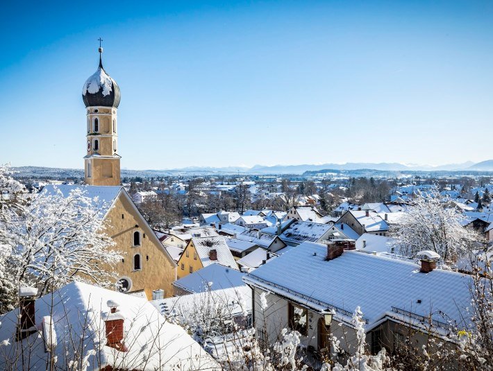 Loisachweg im Winter, © Stadt Wolfratshausen